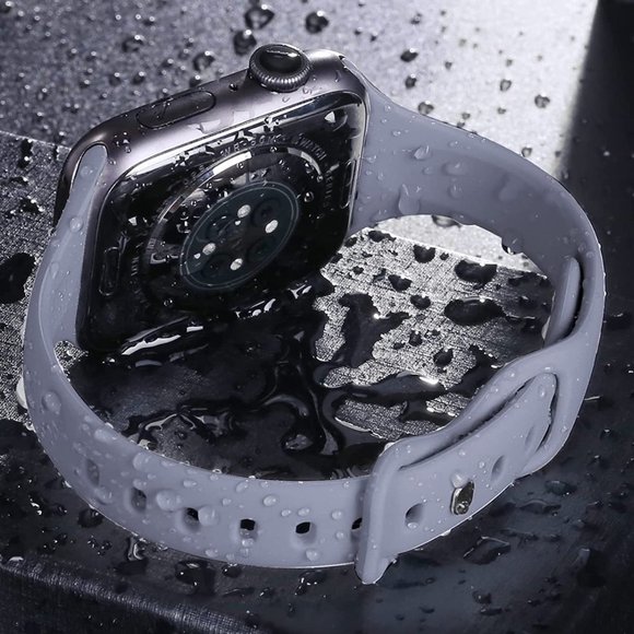 Apple Watch SLIM Silicone Band - MEDIUM BLUE - 38mm/40mm/41mm - Picture 3 of 5